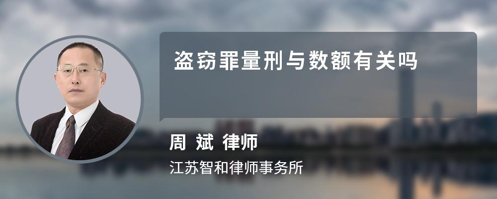 盗窃罪量刑与数额有关吗