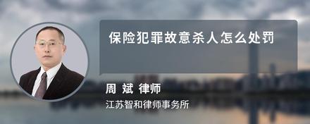 保险犯罪故意杀人怎么处罚