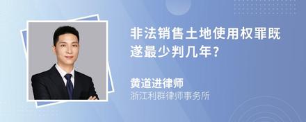 非法销售土地使用权罪既遂最少判几年?