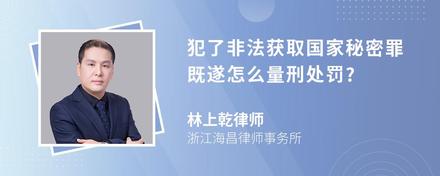 犯了非法获取国家秘密罪既遂怎么量刑处罚?