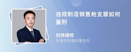 违规制造销售枪支罪如何量刑