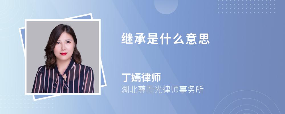 继承是什么意思