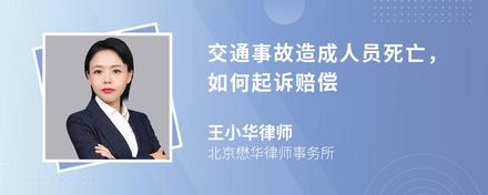 交通事故造成人员死亡，如何起诉赔偿