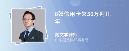 8张信用卡欠50万判几年