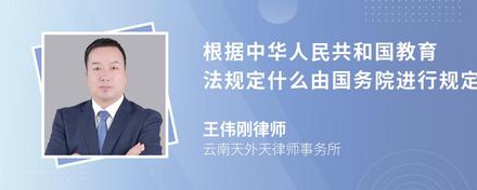 根据中华人民共和国教育法规定什么由国务院进行规定