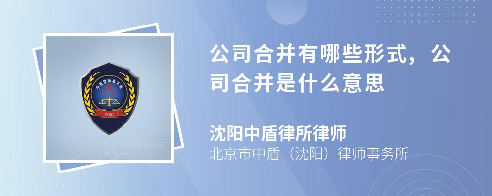 公司合并有哪些形式,公司合并是什么意思