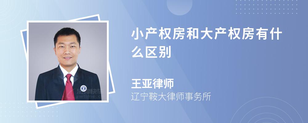 小产权房和大产权房有什么区别