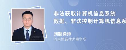 非法获取计算机信息系统数据、非法控制计算机信息系统罪的构成要件