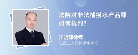 法院对非法捕捞水产品罪如何裁判?