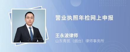 营业执照年检网上申报